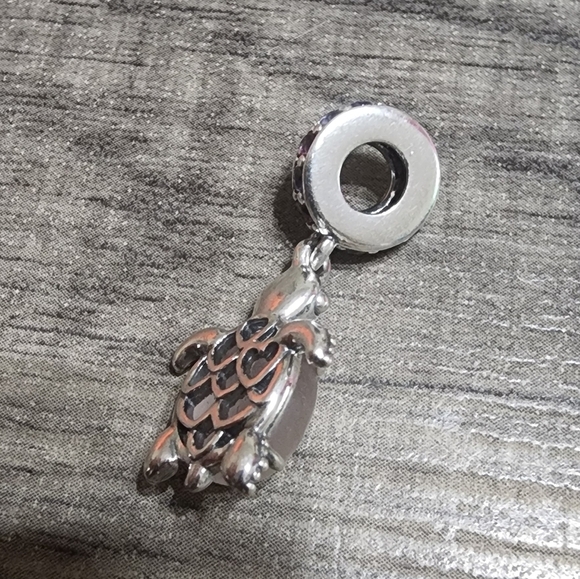 Pandora Murano Glass Pink Sea Turtle Dangle Charm - Picture 4 of 7